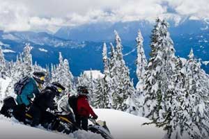 wilderness snowmobiling in whistler